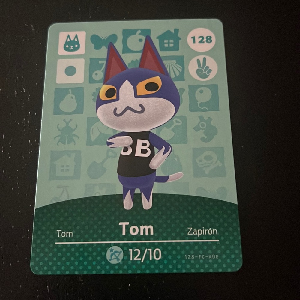 Animal Crossing Amiibo card #128 Tom